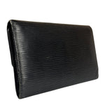 Louis Vuitton Black Epi Leather Long Wallet