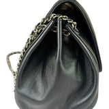 Chanel Black Leather Mademoiselle Accordion Flap Bag 2000