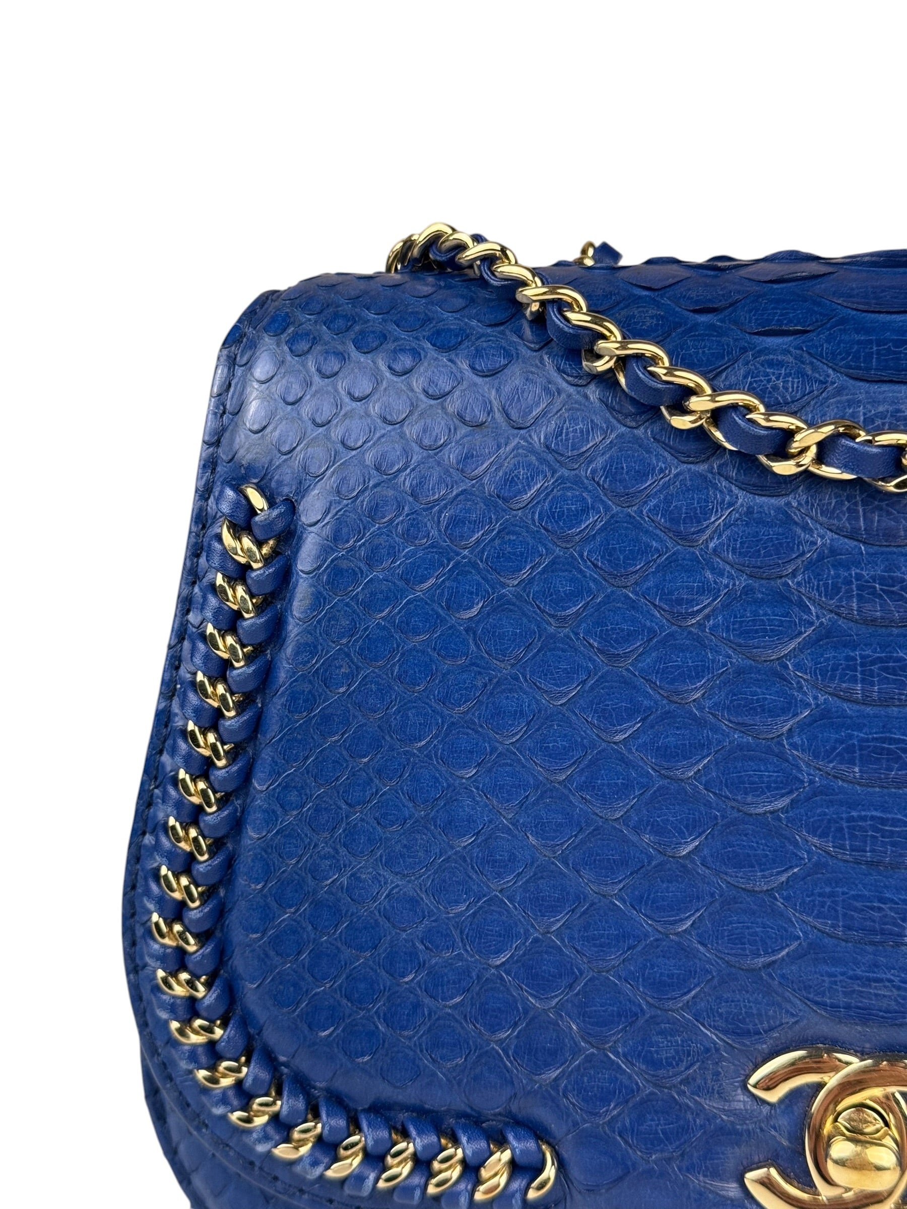 Chanel Braided Chic Python Flap Bag 2017