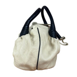 Fendi Off-White Grained Leather Spy Shoulder Bag