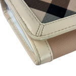 Burberry Cream Nova Check Penrose Continental Long Wallet