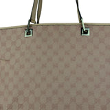 Gucci Vintage Pink Canvas Large Tote Bag