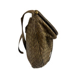 Bottega Veneta Brown Intrecciato Crossbody