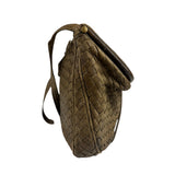 Bottega Veneta Brown Intrecciato Crossbody