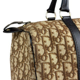Christian Dior Brown Leather Trotter Boston Handbag