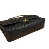 Chanel Black Quilted Leather Classic Medium Double Flap Bag 2014