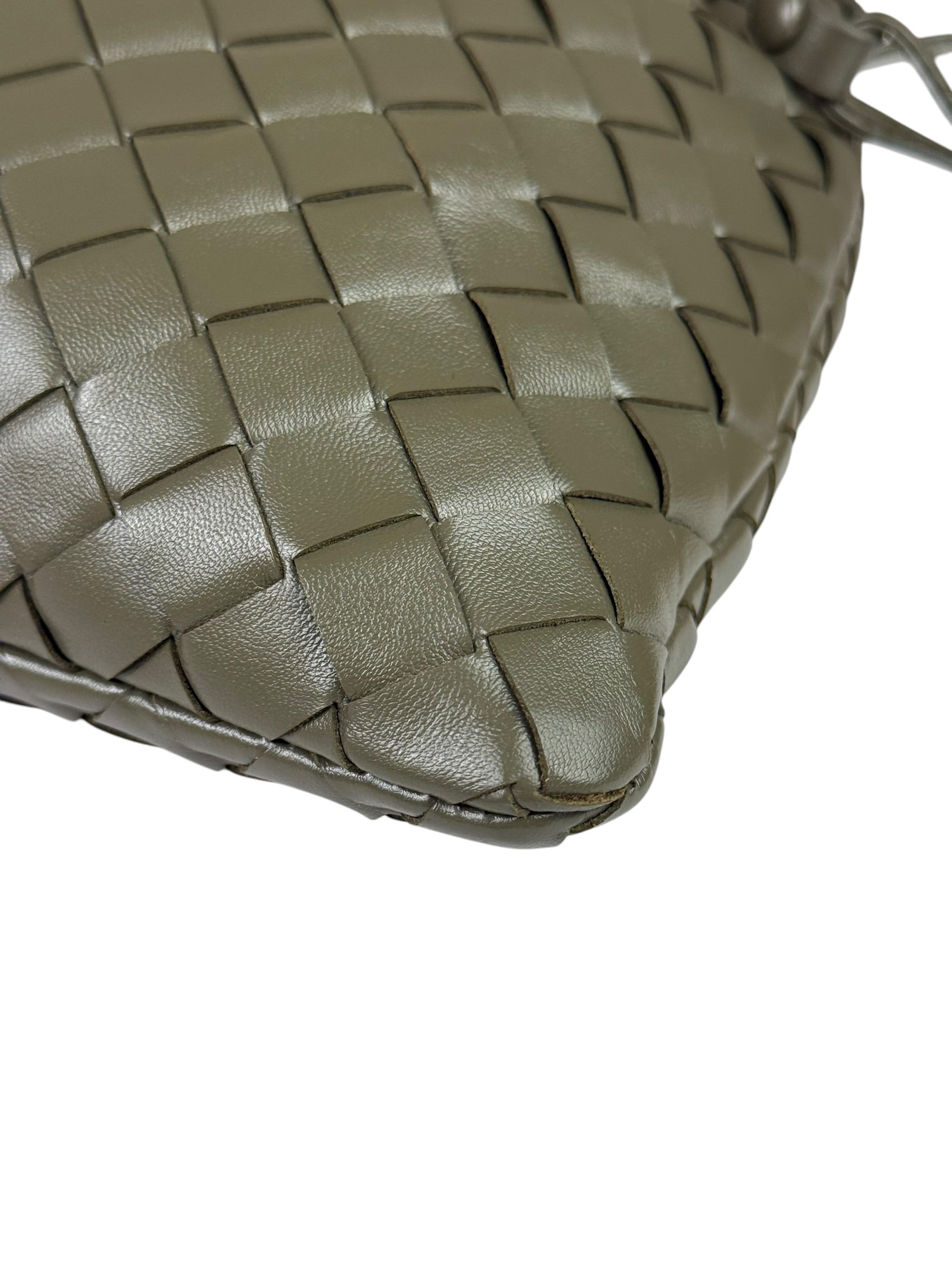 Bottega Veneta Olive Green Intrecciato Dustbag Pouch