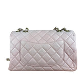 Chanel Pink CC Quilted Timeless Classique Flap 2015