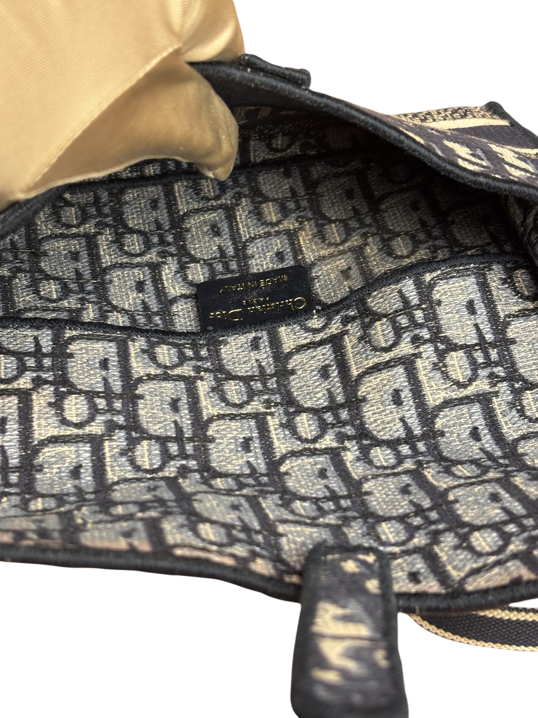 Christian Dior Oblique Slim Saddle Pouch