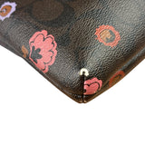 Coach Brown Leather Ranch Floral Crossbody Bag