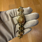 Gucci Mother Of Pearl Dial Gold Plated Chain Link