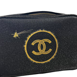 Chanel Beauty Line Shiny Black Cosmetic Pouch