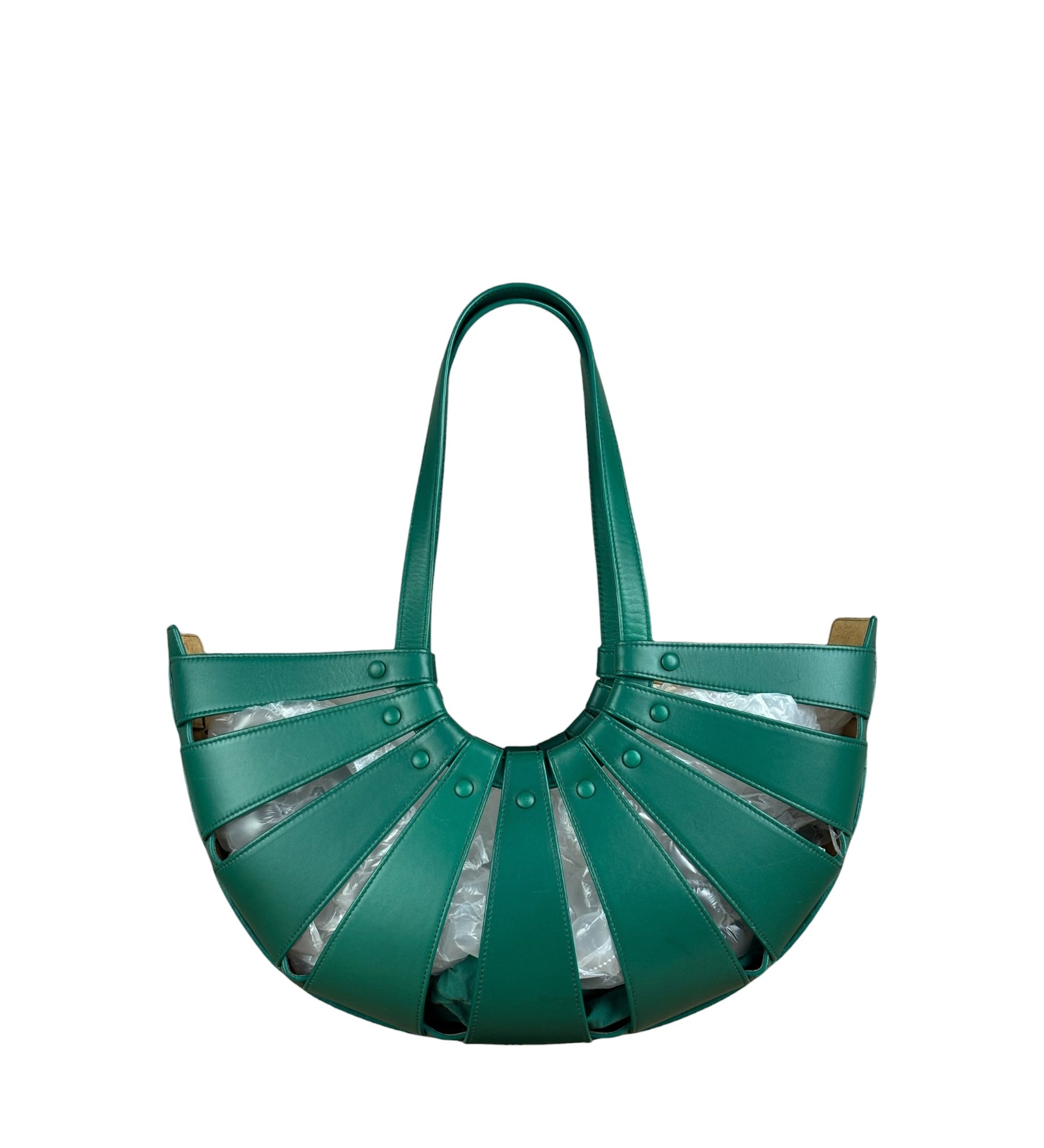 Bottega Veneta Leather Shell Shoulder Bag