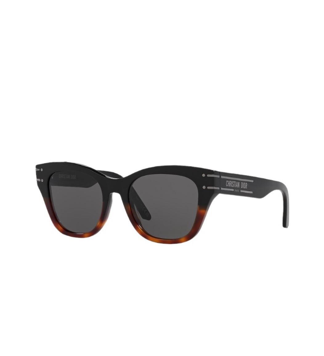 Christian Dior Black/Tortoise Rim Signature Sunglasses