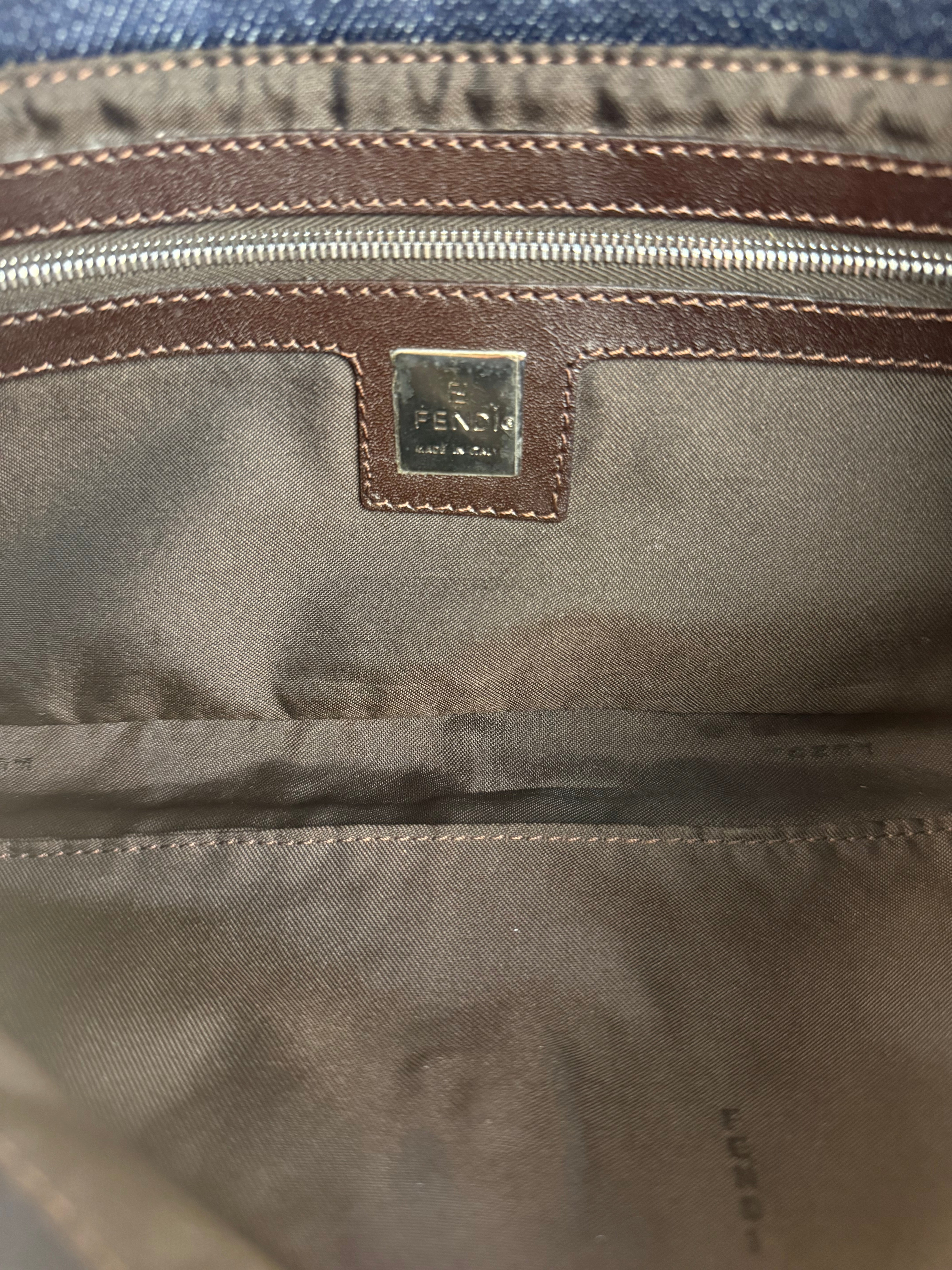 Fendi Vintage Dark Denim Baguette