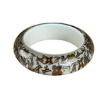 Louis Vuitton Inclusion Bangle Bracelet Silver Resin