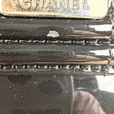 Chanel Black Patent Leather Boy Tote Two-Way Bag 2012