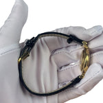 Fendi Round Mother Of Pearl Dial Black Strap