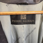 Pierre Balmain Vintage Purple Leather Coat
