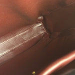 Gucci Croc-Trim Leather Briefcase