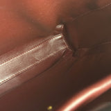 Gucci Croc-Trim Leather Briefcase