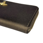 Vivienne Westwood Brown Leather Orb Zip Long Wallet