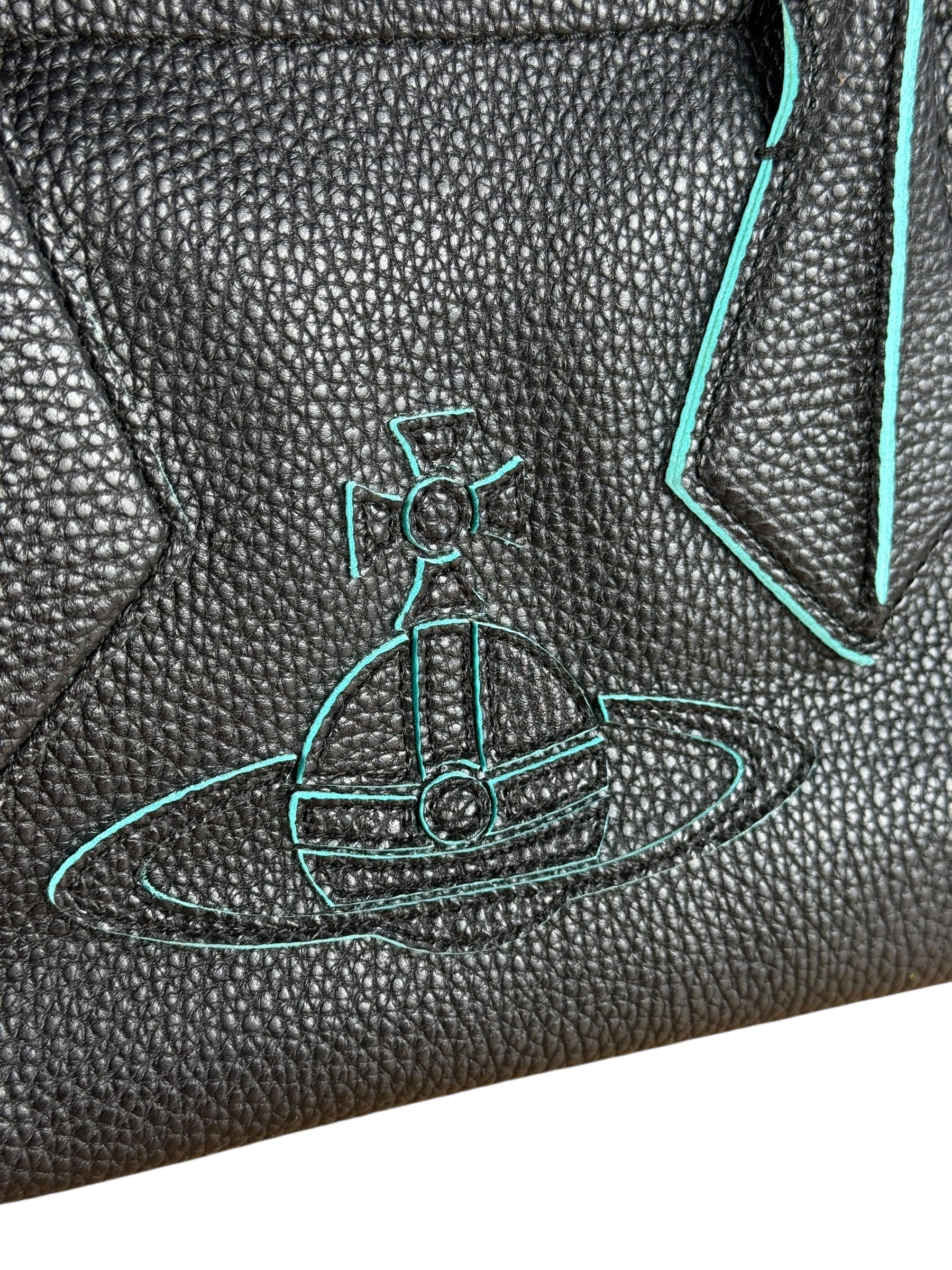 Vivienne Westwood Navy Leather Two Way Bag