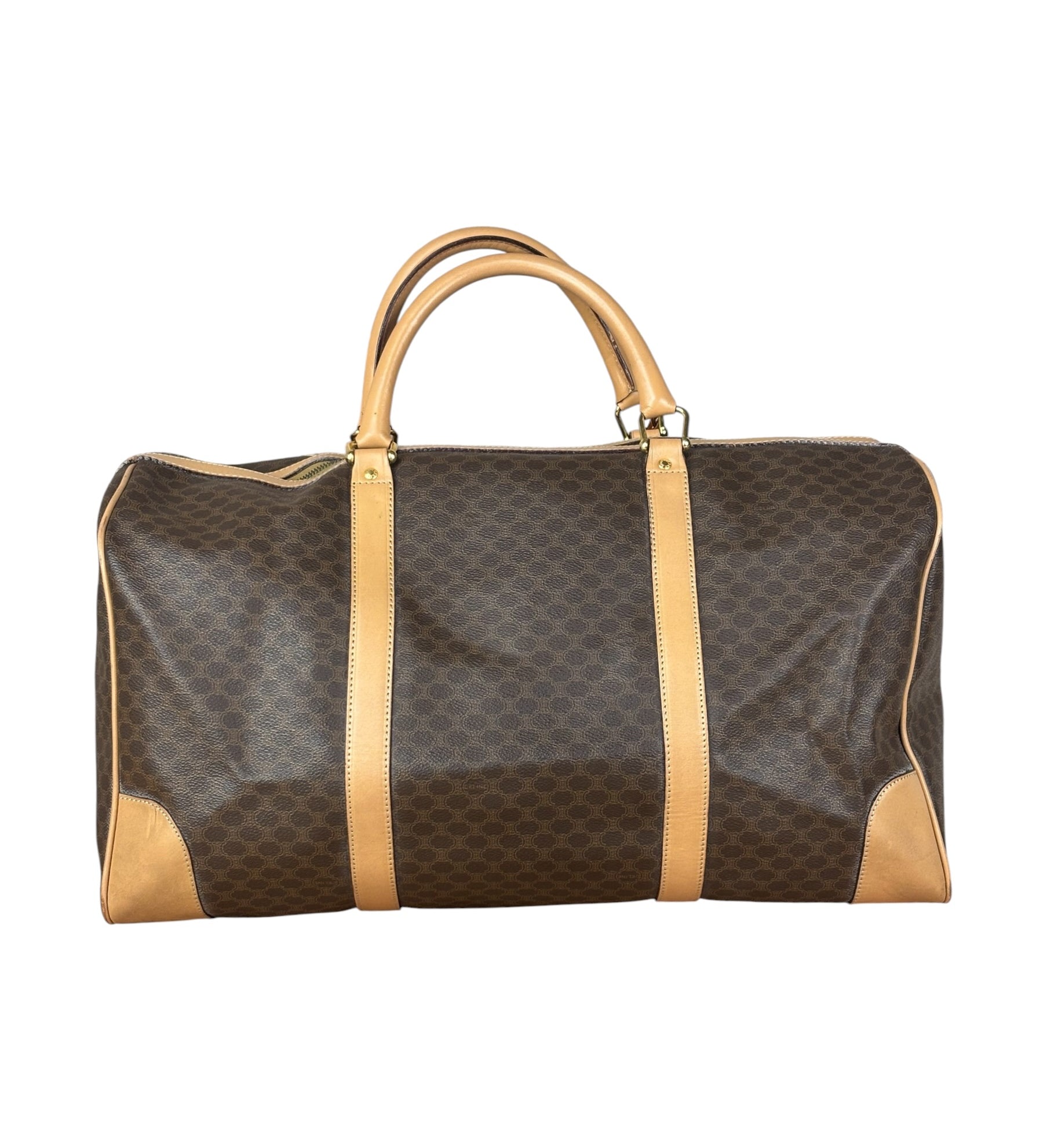 Celine Vintage Macadam Boston Bag