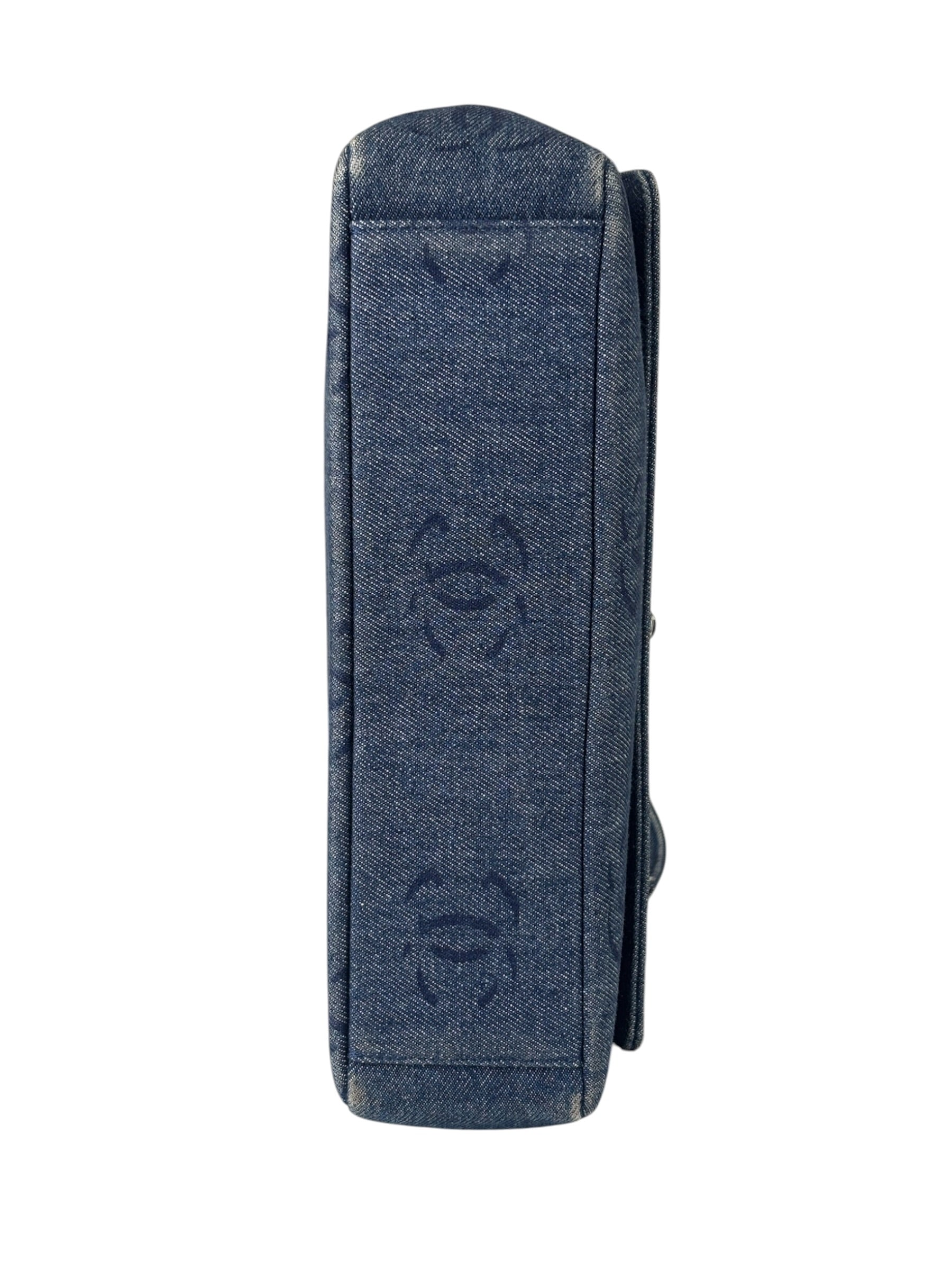 Chanel CC Denim Logo Flap Shoulder Bag 2002
