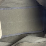 Bottega Venta Vintage Olive/Brown Canvas Large Shopper Shoulder Bag