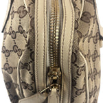 Gucci GG Beige Ivory Leather Shoulder Bag