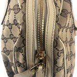 Gucci GG Beige Ivory Leather Shoulder Bag