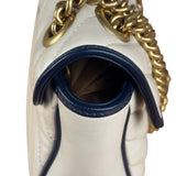 Gucci GG Marmont Cream & Navy Flap Bag