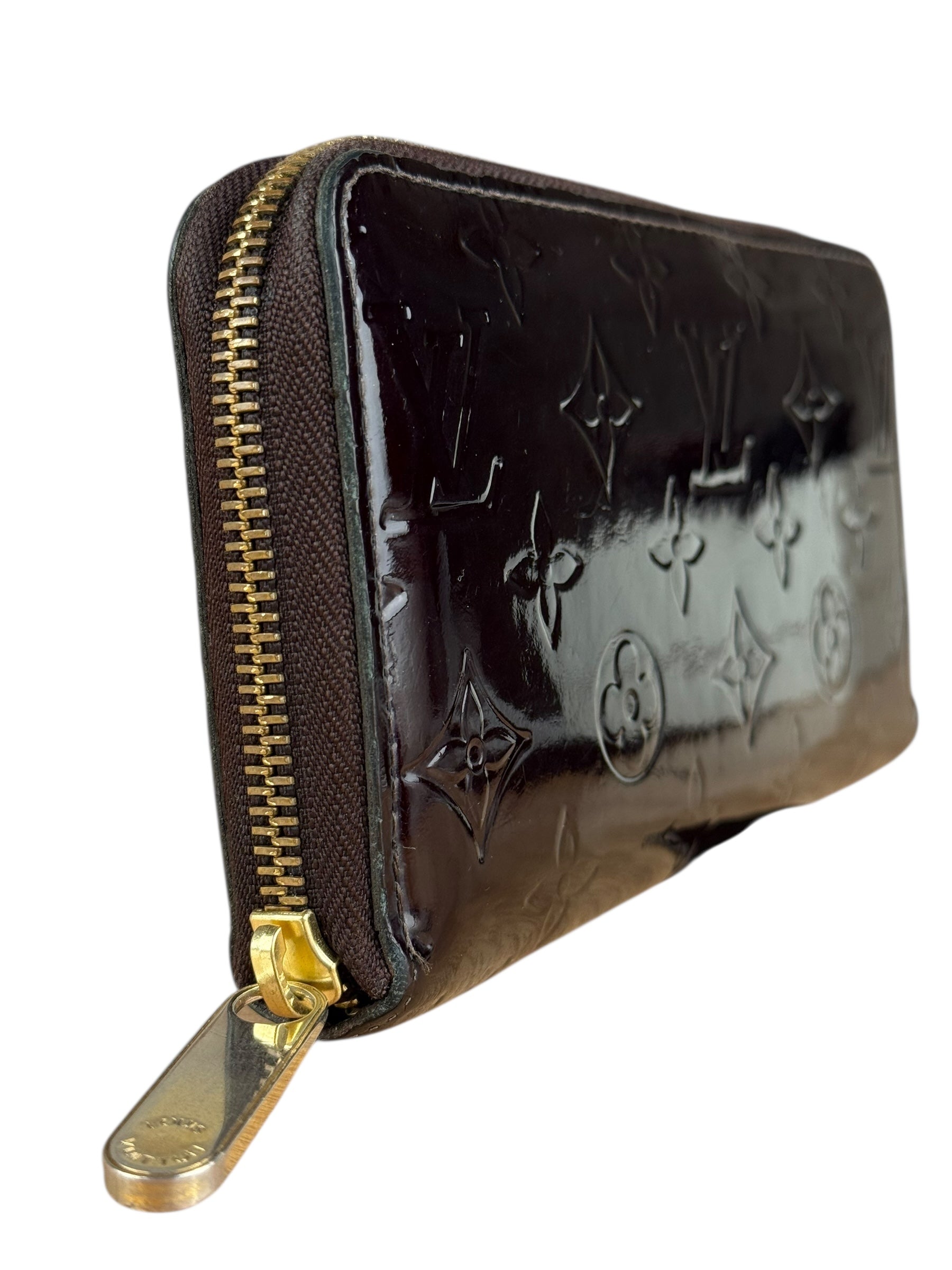 Louis Vuitton Monogram Vernis Amarante Long Zippy Wallet