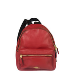 Coach Red Pebbled Mini Charlie Backpack