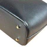 Burberry Vintage Black Leather Flap Shoulder Bag