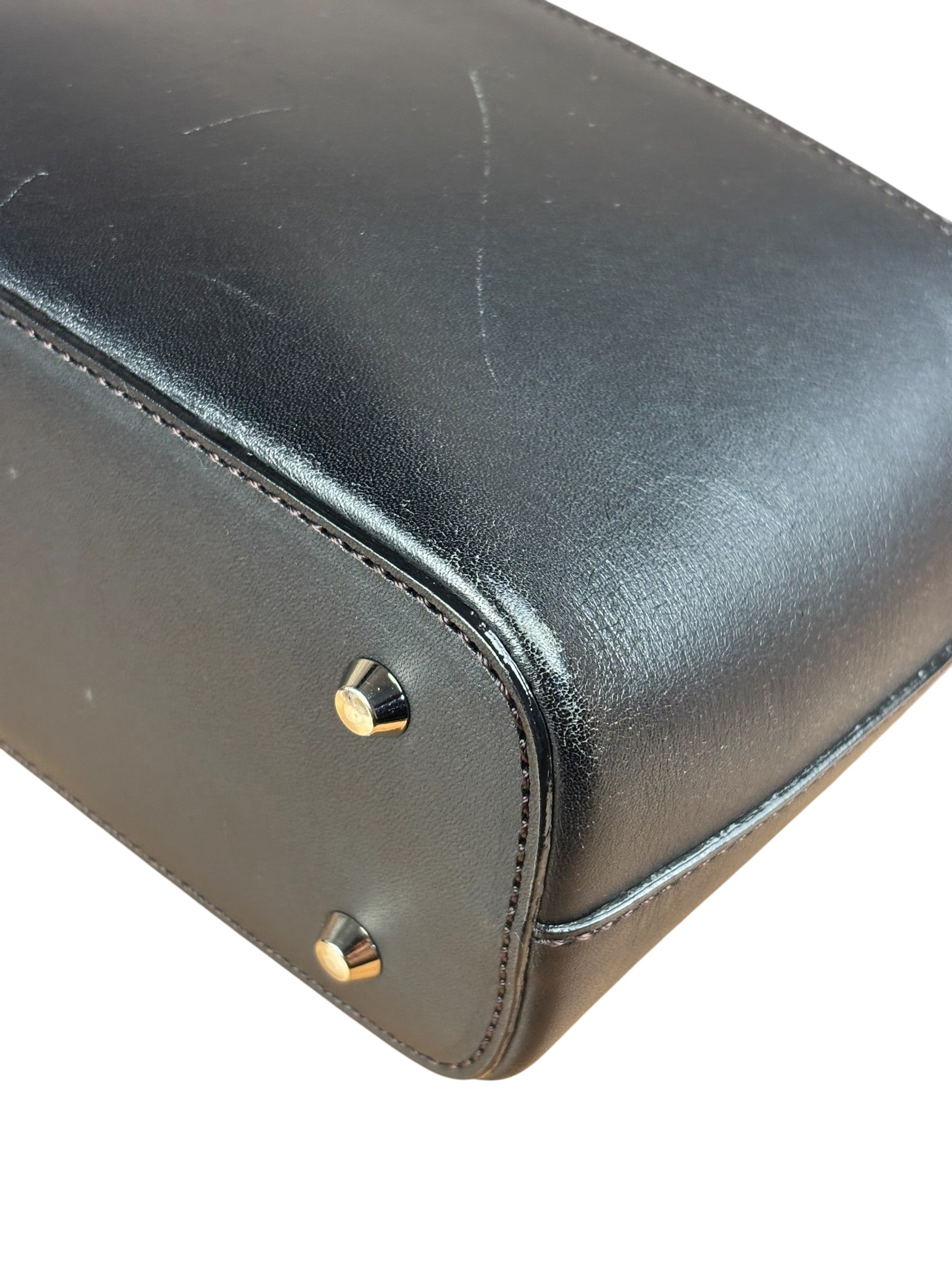 Burberry Vintage Black Leather Flap Shoulder Bag
