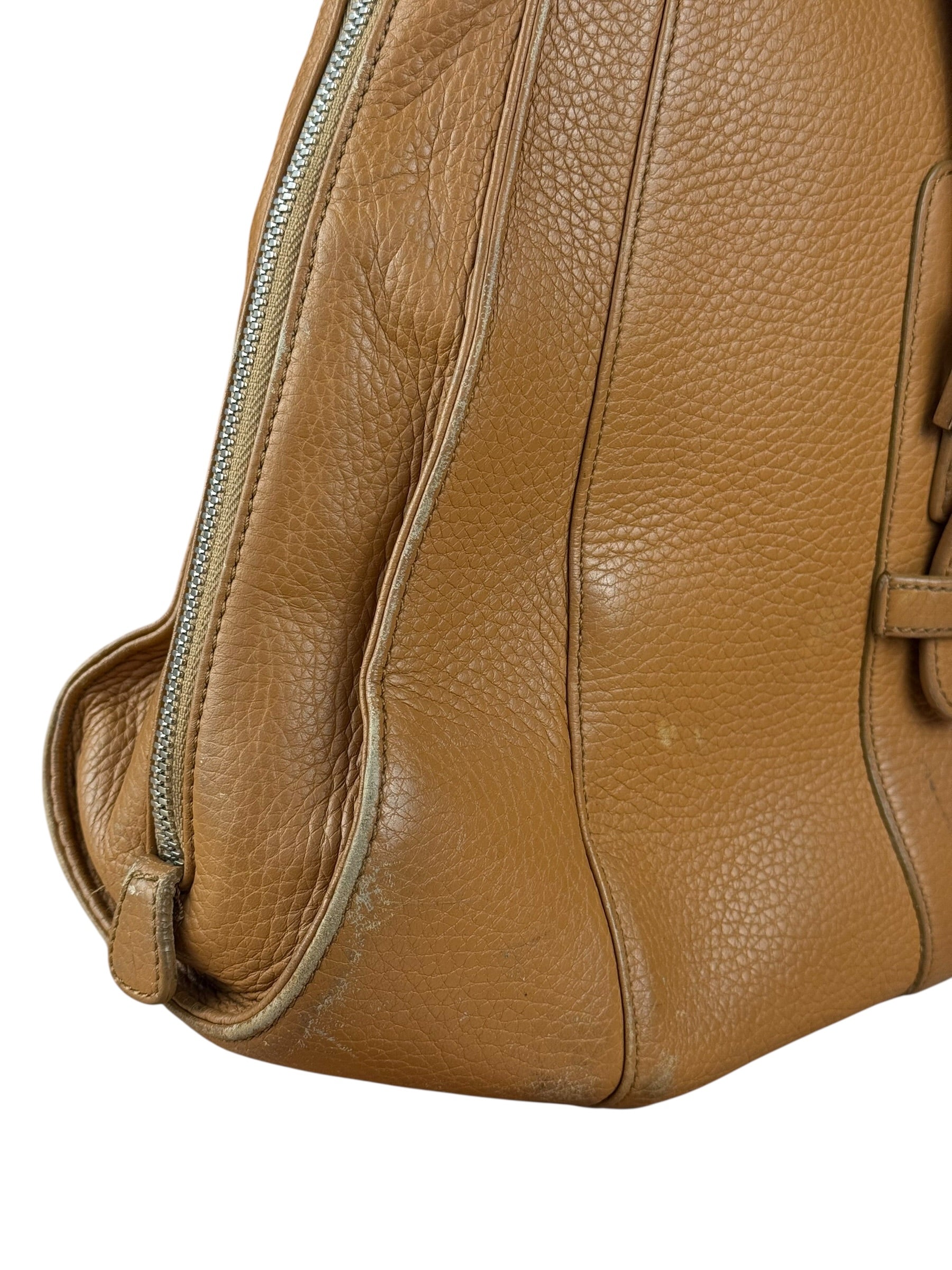 Loewe Brown Leather Senda Top Handle Bag