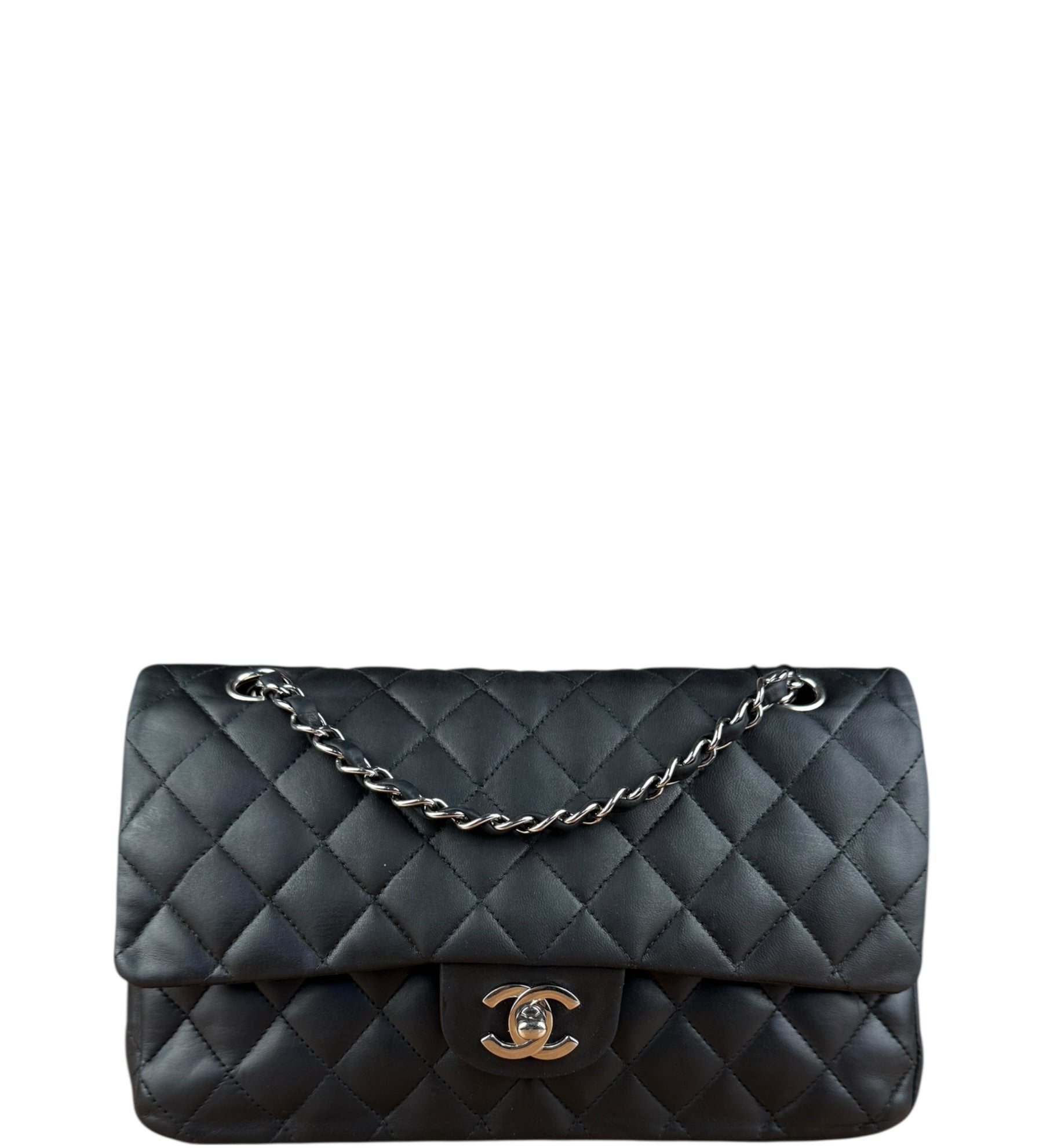 Chanel Classic Quilted Black Double Flap Bag 2003