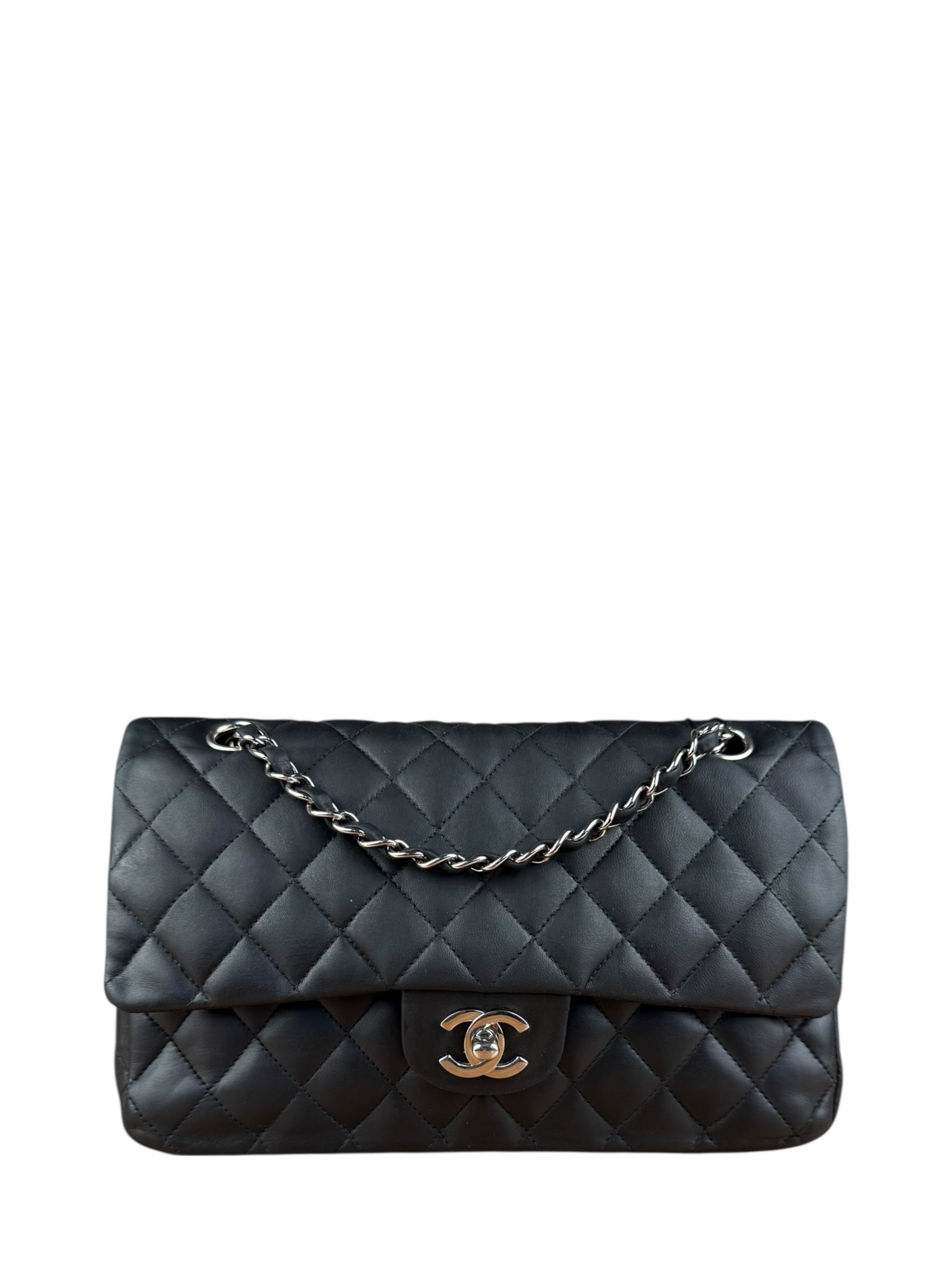 Chanel Classic Quilted Black Double Flap Bag 2003