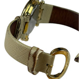 Vivienne Westwood White Leather Round Face Watch