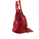 Balenciaga Red Calfskin Rouge Le City Bag