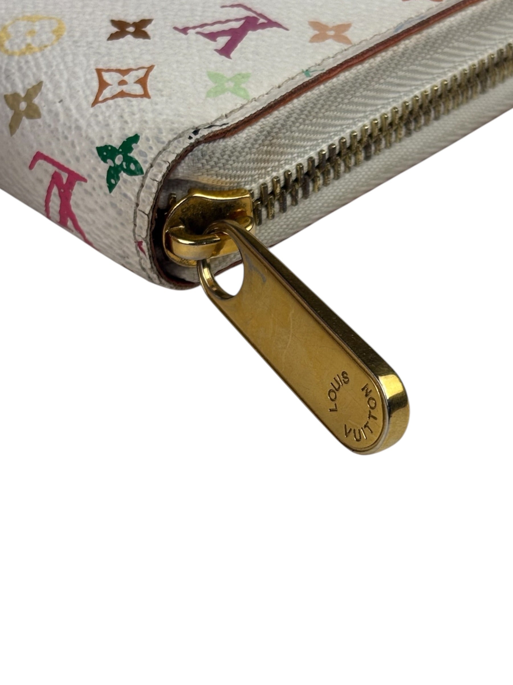 Louis Vuitton x Takashi Murakami Multicolor Monogram Zip-Around Wallet
