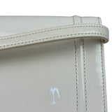 Jean Paul Gautier White Patent Leather Clutch Wallet