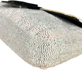 Fendi Pelle Rosa Beaded Baguette