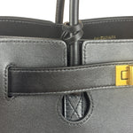 Balenciaga Black Leather Bel Air Carry All Two-Way Bag