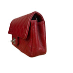 Chanel Red Quilted Leather Classic Mini Flap Bag 2012