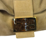Fendi Beige Suede/Leather Trim Baguette