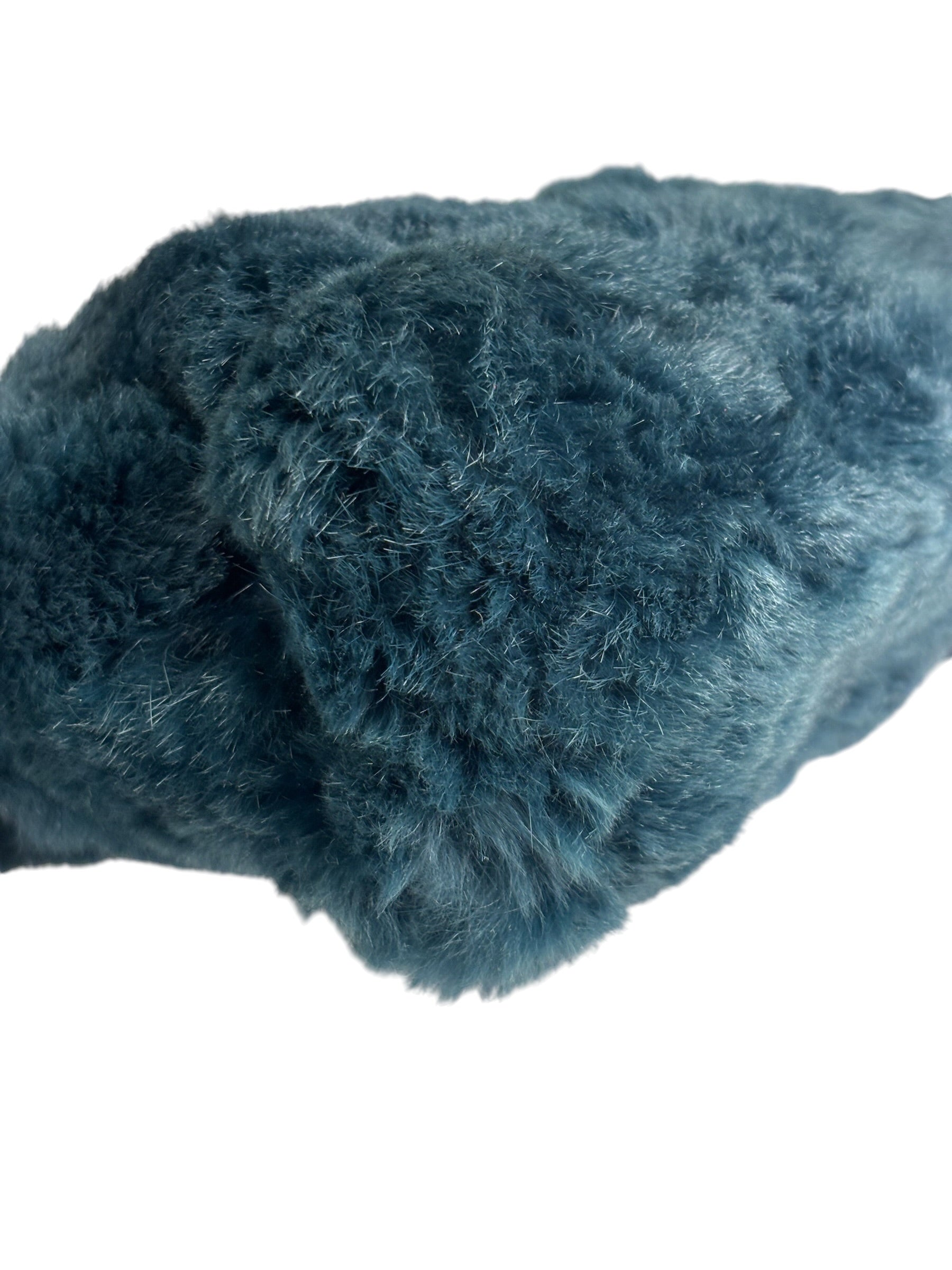 Chanel Dark Green Rabbit Fur/Leather Trim Shoulder Bag 2000