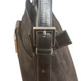 Fendi Vintage Black Mamma Baguette Shoulder Bag